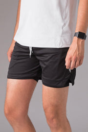 Jet Black: sportbroek met binnenbroek voor je telefoon - TallDutchman Sportbroek