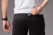 Jet Black: sportbroek met binnenbroek voor je telefoon - TallDutchman Sportbroek
